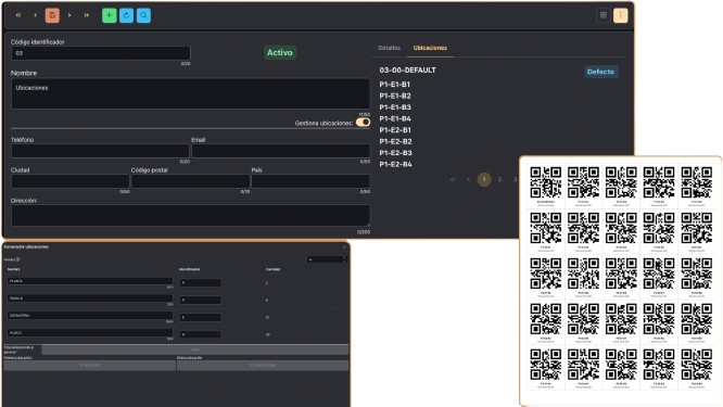 Gestión de almacenes y ubicaciones con QR en Drenpos
